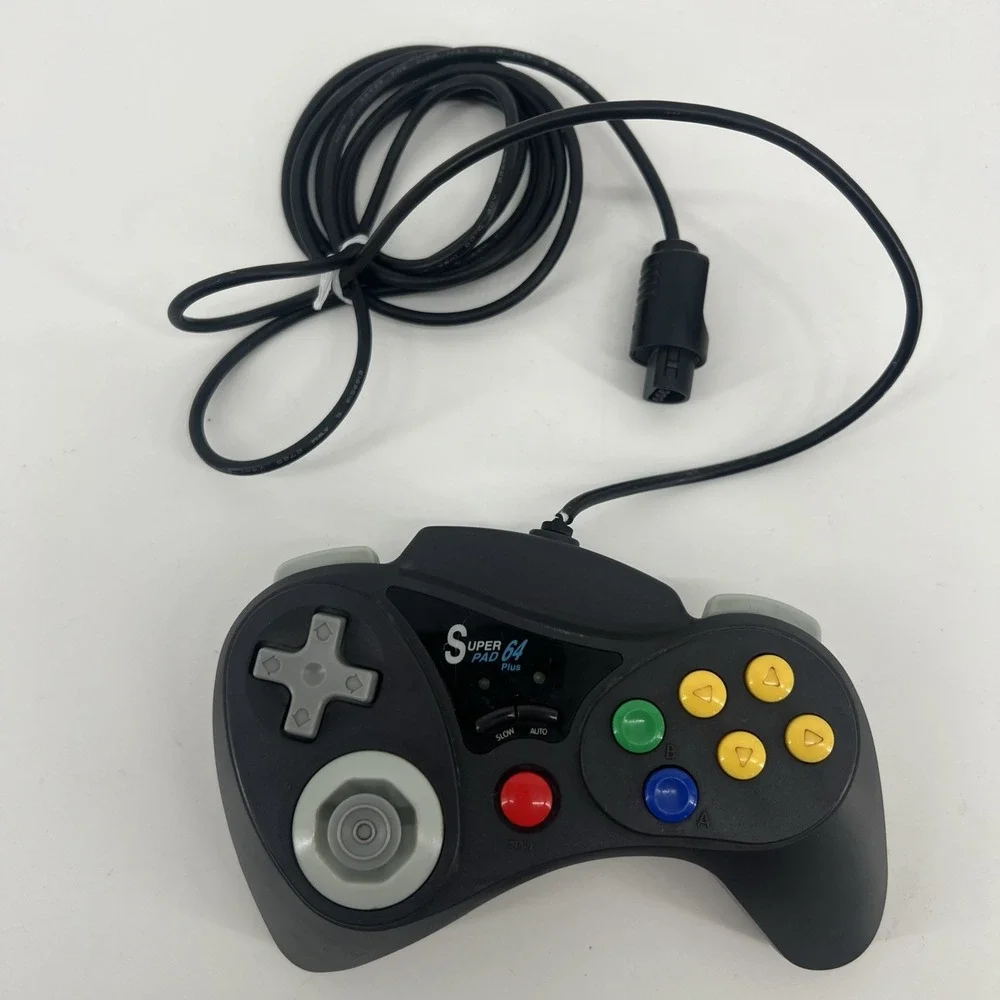 Interact Superpad 64 Plus Wired Controller For Nintendo 64 N64
